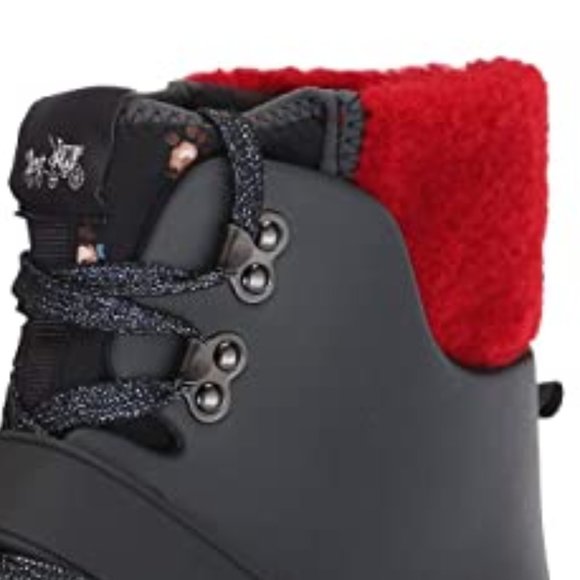 COACH Urban Shearling Hiker Boots Lace Up Rubber - Picture 8 of 13